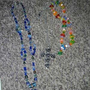 Colorful Beaded Necklace Set
